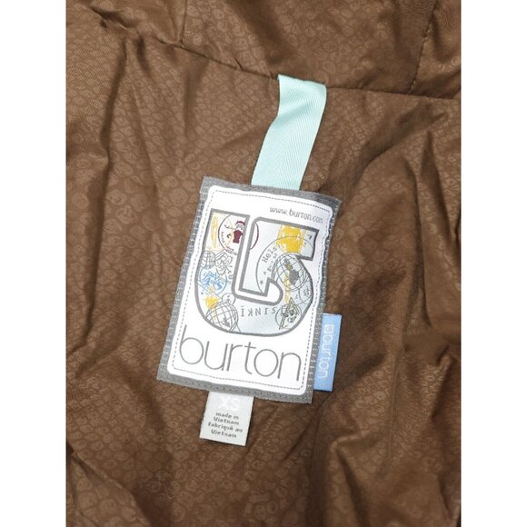 Burton Hounds tooth Hooded Ski Snowboard Jacket Womens Size Extra Small XS - Picture 8 of 9
